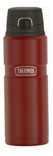 Termo De Acero Inoxidable Botella Thermos 24 Onza Rojo Opaco Color Rojo rústico