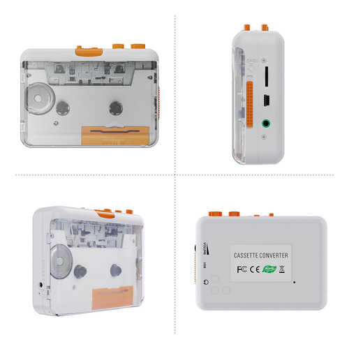 Reprodutor De Fita Portátil, Cassete Usb Para Conversor De M