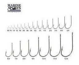Anzol Marine Sports 4330 Nº9/0 Cx 50pcs