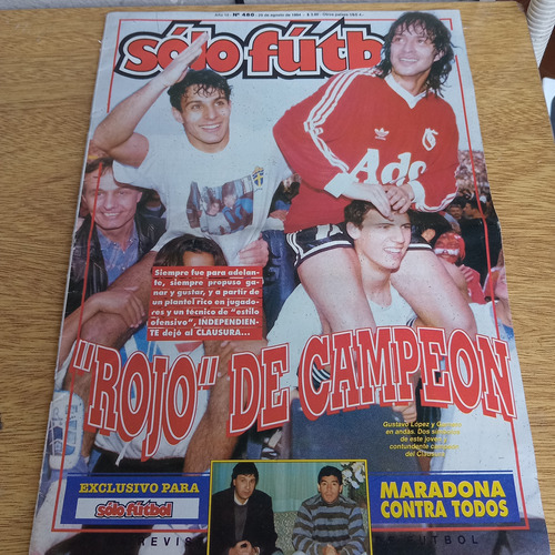 Revista Solo Futbol 480 Independiente Campeon 94 Maradona 