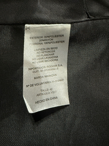 Tapado Irvin Markova Mujer