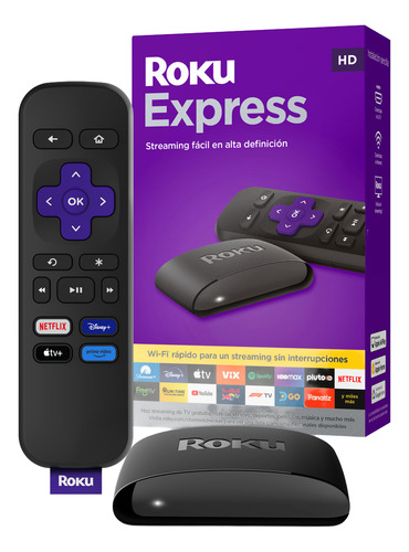 Roku Express Hd Convertidor Smart Streaming Con Control Chro Negro Estándar