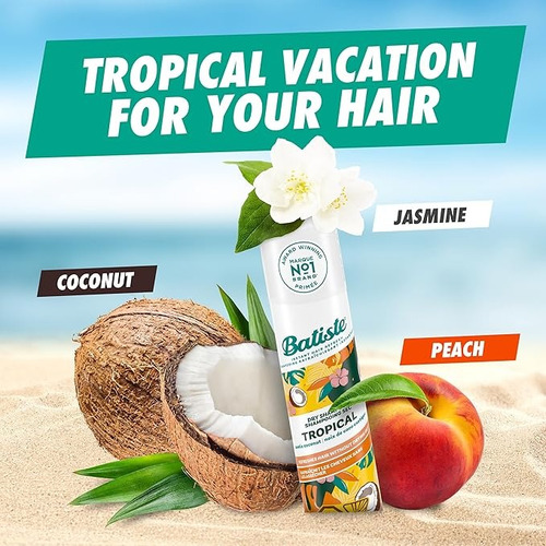 Shampoo Seco Tropical - Frescor E Brilho Com Aroma Tropical