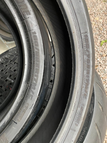 Pneus 120/70/17 E 180/55/17 Bridgestone Usados Bons Hornet (Usado)