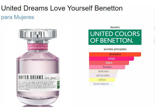 Perfume Benetton United Dreams Love Yourself 80ml Edt Damas