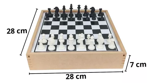 Jogo 6x1 Xadrez Damas Trilha Ludo Pega-Varetas Dominó Junges - Braseiro