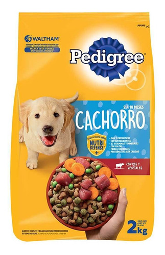 Alimento Seco Para Perros Pedigree Cachorro 2kg