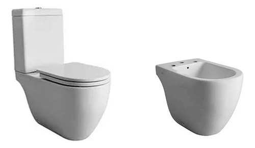 Combo Inodoro Ferrum Fontana +deposito +tapa +bide