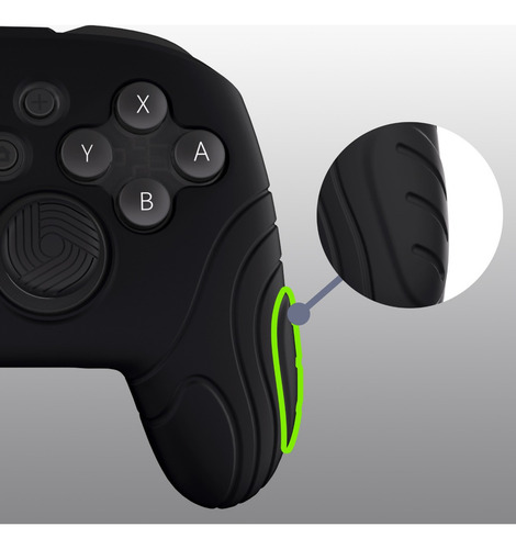 Funda De Silicona Para Nintendo Switch Pro Control Negra