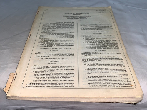 Decretos Del Poder Ejecutivo Nacional - Omega (Usado)