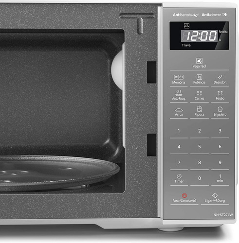 Microondas Panasonic Nn-st27lwru Branco 21l 127v