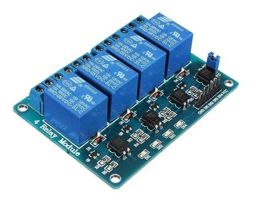 Módulo De 4 Relevadores Con Optoacoplador