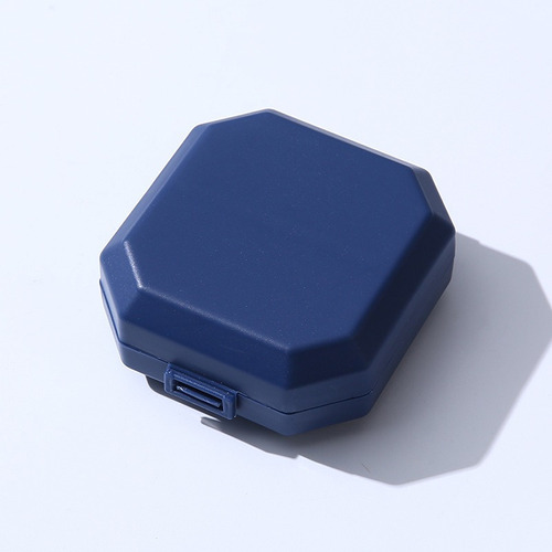 Mini Pastillero Portátil 6 Compartimentos - Organizador Color Azul