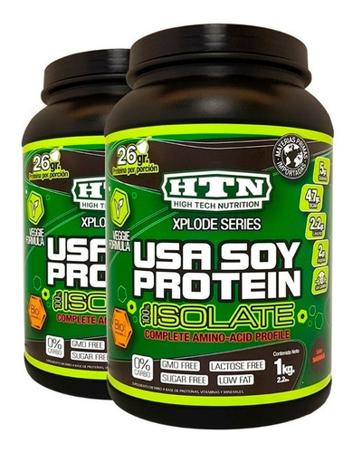 Usa Soy Protein 2 Kg Htn Apta Veganos Y Diabeticos Soja