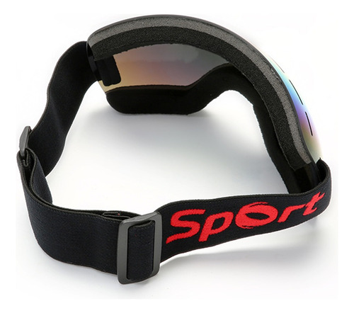 Kit 2 Óculos Jetski Snowboard Neve Espelhado Proteção Uv400 Armação Preto Lente Azul