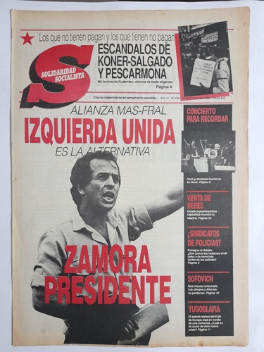 Solidaridad Socialista 256 Luis Zamora,sting,springsteen