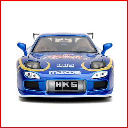 Jada Street Fighter Chun-li - 1993 Mazda Rx-7 1:24