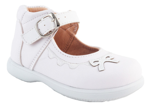 Zapato Niña Bebe Moda Arco Soporte 81-468 Blanco 12-17.5