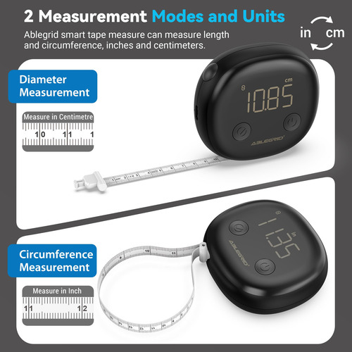 Fita Métrica Smart Body Ablegrid Recarregável Com Aplicativo