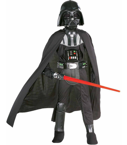 Disfraz Talla Small(4-6) Para Niño De Darth Vader Halloween