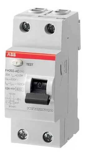 Interruptor Diferencial Abb 2p 25a 30ma - Fh202