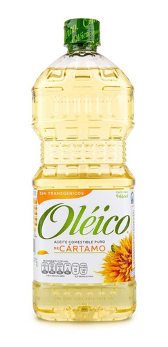 Imagen 2 de 8 de Aceite Oléico Puro De Cártamo 946 Ml (6 Piezas)