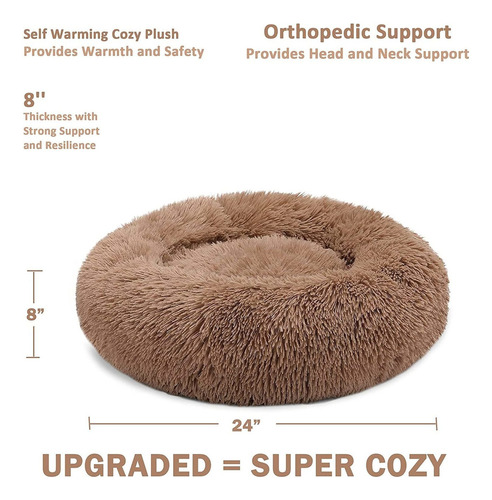 Gordita Dog Bed Cat Bed Comfortable Donut Cuddler Round Dog