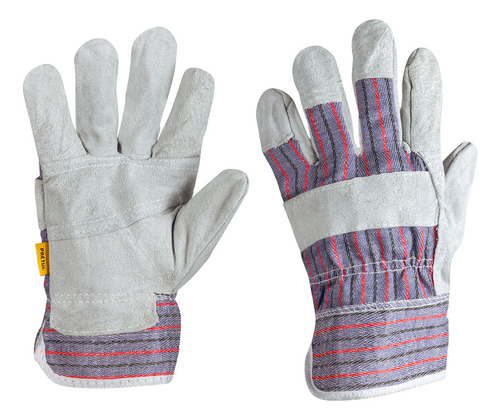 Guantes De Carnaza Y Loneta Unitalla Pretul