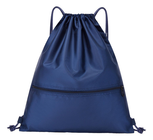 2 Mochila Deportiva Con Cordón, Mochila Práctica Azul