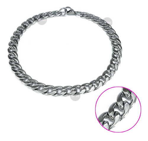 Pulsera Cubana Hombre Grumet Pulseras Dama Acero Quir 6a10mm