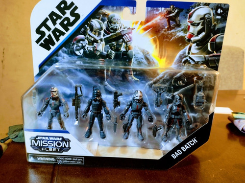 Star Wars Mission Fleet Clone Commando Clash, Bad Batch (Usado)