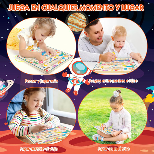 Juguetes Sensoriales De Colores, Laberinto Magnético, Juego
