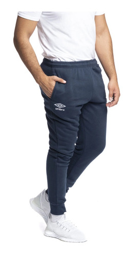 Pantalon Chupin Umbro Deportivo Algodon Adulto Con Puño