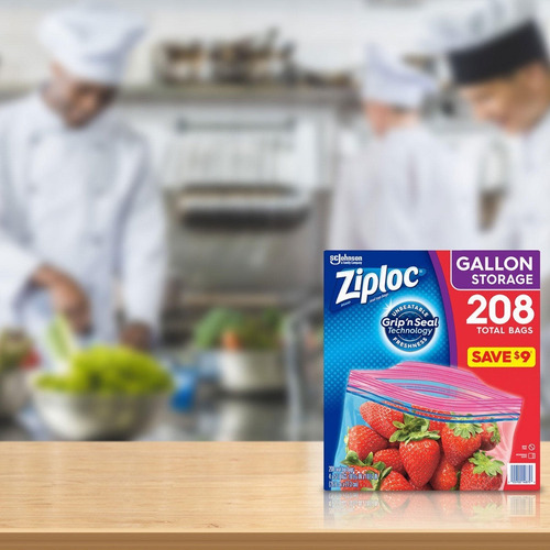 Bolsas Ziploc 208 Gallon Storage Grip N Seal Technology