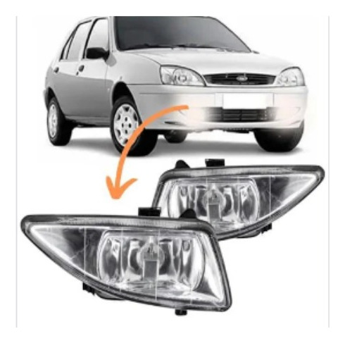 Farol De Milha Auxiliar Fiesta 2000 A 2002 Street