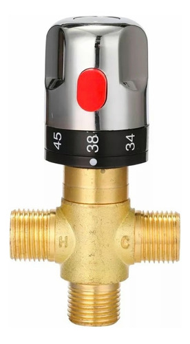 Válvula Mezcladora Termostática 3/baño Ajustable - Latón