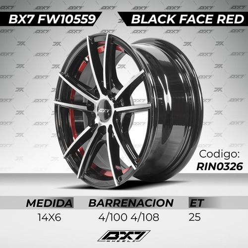 Rines 14 4/100 (4 Rines) Tsuru Aveo Spark Beat Gol I10