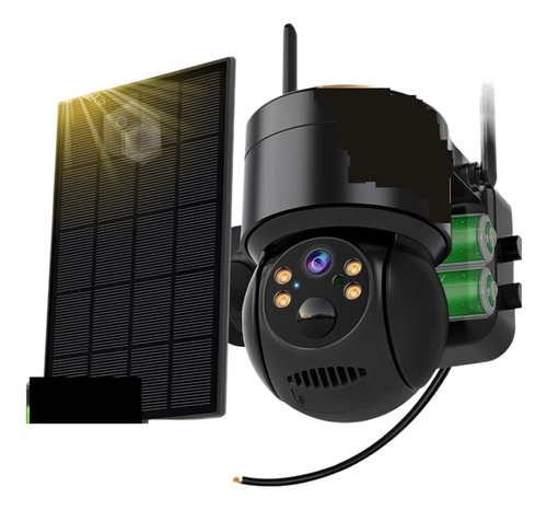 Cámara Solar Wifi, Monitor De Seguridad For El Hogar De 4mp