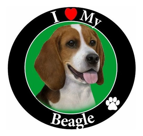 E&s Pets I Love My Beagle - Imán Para Automóvil Con Fotograf