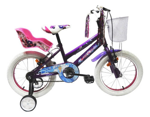 Bicicleta Fire Bird Rodado 16 Nena + Canasto Y Porta Muñeca!