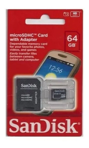 Cartão De Memória Sandisk 64gb
