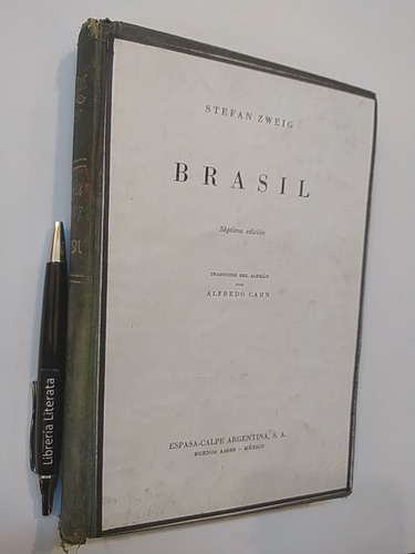 Brasil Stefan Zweig Ed. Espasa Calpe Tapas Duras