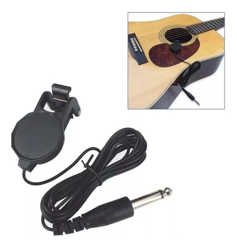 Pastilla Clip Guitarra Acústica Ukulele Violín Con Cable