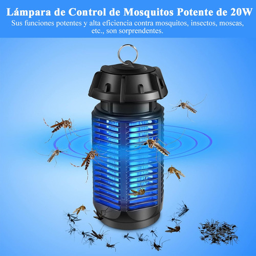 Lampara Antimosquitos Eléctrico 20w Atrapa Mosquitos Insecto