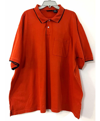 Polera Pique Marca Puritan Talla 3xl Naranja Usado