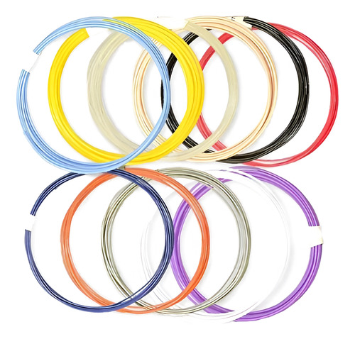 Filamento Pla 1.75mm Lapiz 3d Colores Surtidos X50 Metros