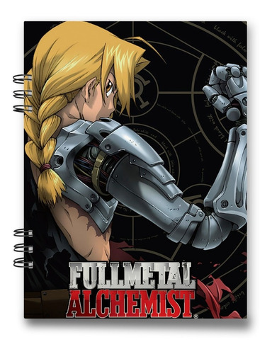 Imagen 5 de 5 de Cuaderno Full Metal Alchemist 15x20 Cms Mediacarta 100 Hojas