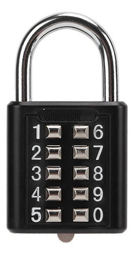 Senha Padlock Security Combinação De Botão De Pressão De 10