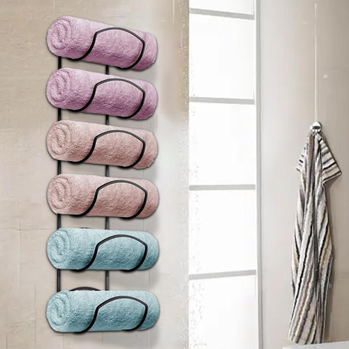 Toallero De Pared Enrollable De 6 Niveles, Ideal Para