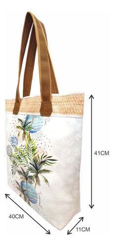 Bolsa Tropical Feminina Com Necessaire Coqueiro Magicc Bolsas 202